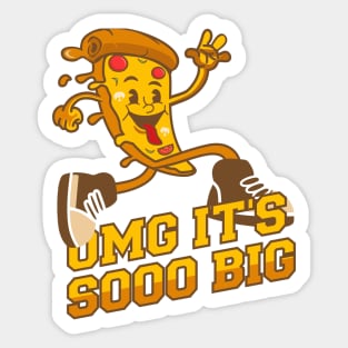 Fast & Big Pizza Sticker
